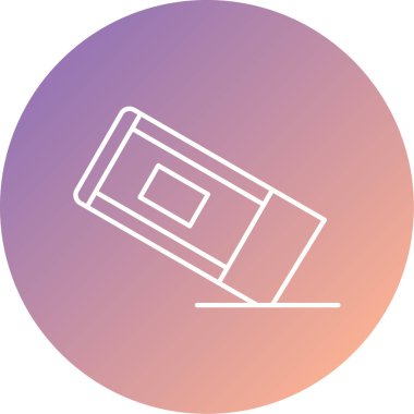 Benzersiz, minimalist vektör illüstrasyonu, basit simge