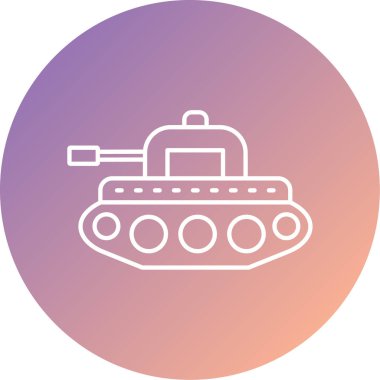 Modern tank simgesinin vektör çizimi
