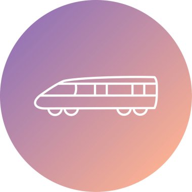 tren simgesi vektör illüstrasyonu