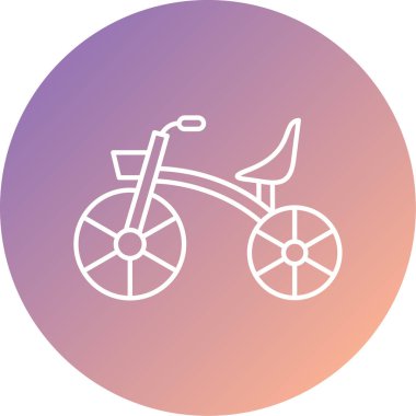 bisiklet ikonu vektör illüstrasyonu