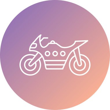 motosiklet simgesi vektör illüstrasyonu