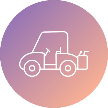 Modern otomobil simgesinin vektör illüstrasyonu.