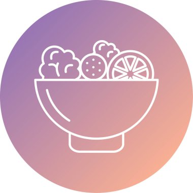 Gıda simgesinin vektör illüstrasyonu