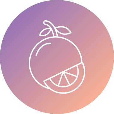 Eşsiz Limon Vektör Satırı Simgesi