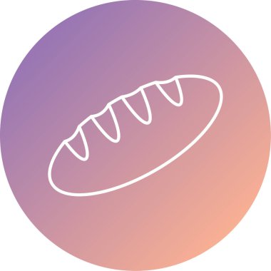 Ekmek simgesinin vektör illüstrasyonu