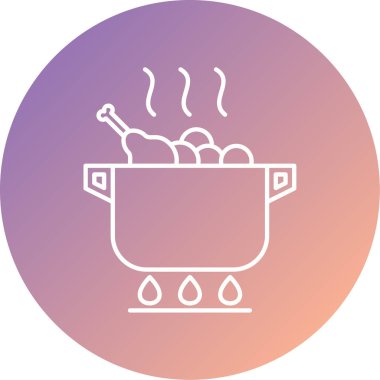 yemek arabası simgesi düz.