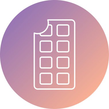 çikolata simge vektör çizim