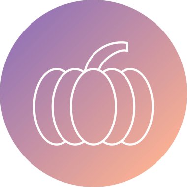 Cadılar bayramı kabağı vektör renkli simge