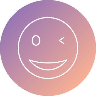 Benzersiz yüz simgesi vektör simgesi