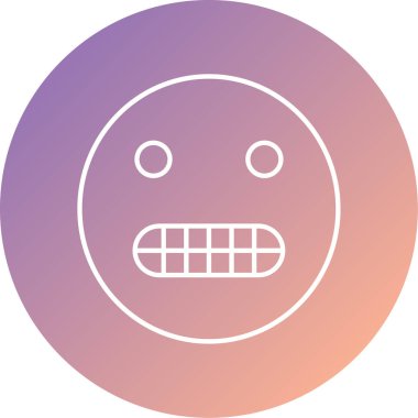 benzersiz ifade yüz vektör simgesi