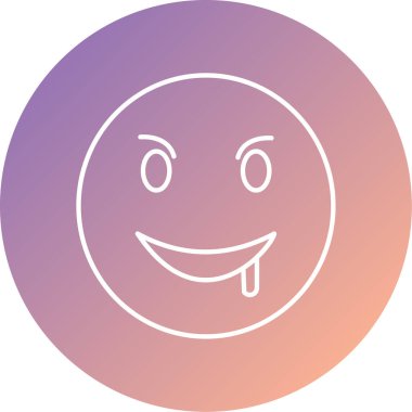 Benzersiz yüz simgesi vektör simgesi