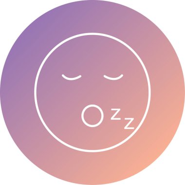 Benzersiz yüz simgesi vektör simgesi