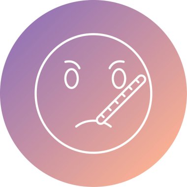 hasta yüz vektör resimleme