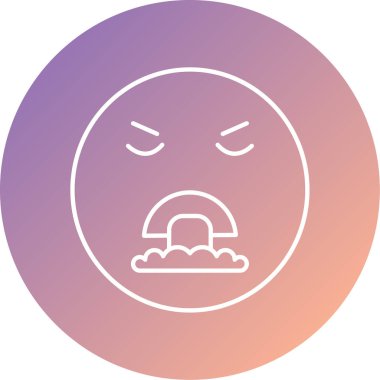 üzgün yüz ifadesi vektör simgesi