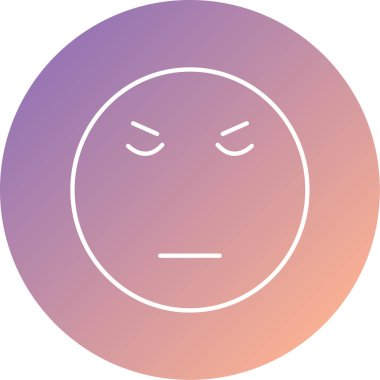 üzgün yüz ifadesi vektör illüstrasyonu