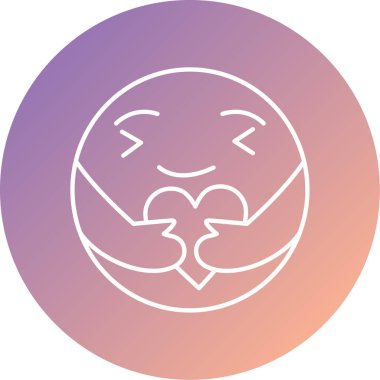 Emoji. Web simgesi vektör illüstrasyonu  