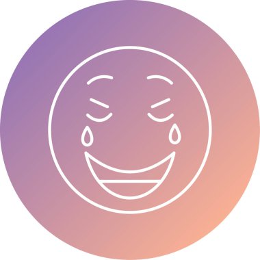 Benzersiz yüz simgesi vektör simgesi