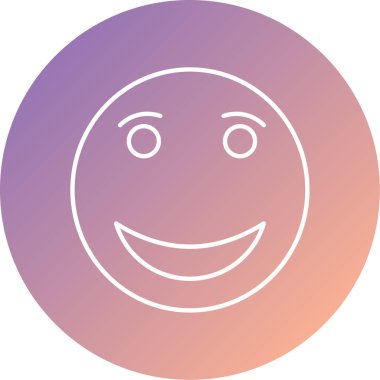 Benzersiz yüz simgesi vektör simgesi