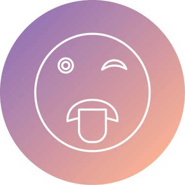 Benzersiz yüz simgesi vektör simgesi