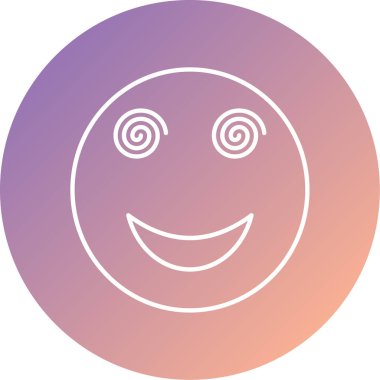 Benzersiz yüz simgesi vektör simgesi