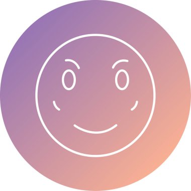 yüz simgesi, vektör illüstrasyonu 