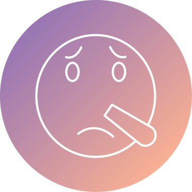 Üzgün bir yüzün vektör çizimi