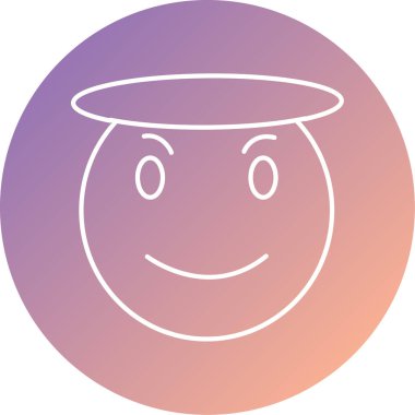 Benzersiz yüz vektör simgesi