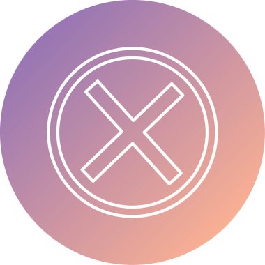 İptal et. Web simgesi basit tasarım