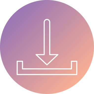 Simge indir, vektör illüstrasyonu