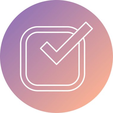 Moda biçimi izole edilmiş arkaplanda işaret simgesini işaretle