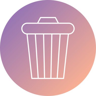 çöp simgesi vektör illüstrasyonu