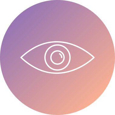 Göz vektör satırı simgesi