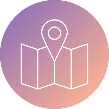 Konum simgesinin vektör illüstrasyonu