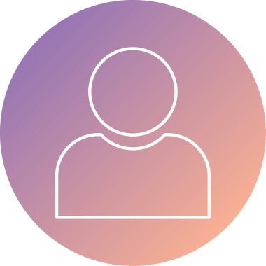 kullanıcı. Web simgesi basit illüstrasyon