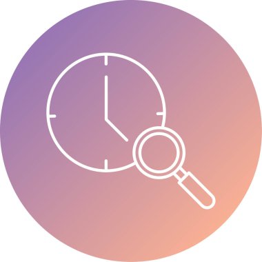 Zaman doldu. Web simgesi vektör illüstrasyonu