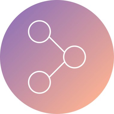 Paylaş. Web simgesi basit illüstrasyon