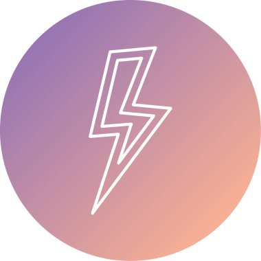 Şimşek vektör simgesi modern illüstrasyon