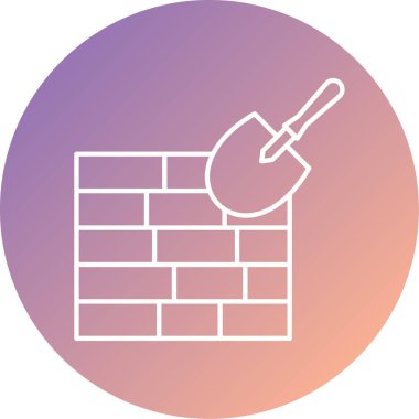 Yapı ve onarım simgesinin vektör illüstrasyonu