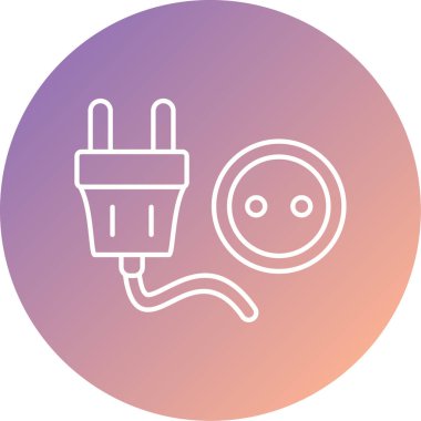 Benzersiz güç dolgu vektör simgesi işareti