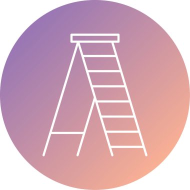 Benzersiz merdiven vektör simgesi