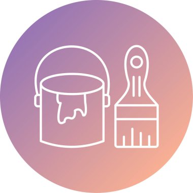 Boya silindiri. Web simgesi