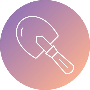 Kürek modern simgesinin vektör illüstrasyonu