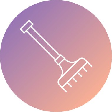 Kürek simgesinin vektör illüstrasyonu