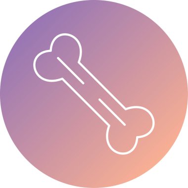 Kemiğin illüstrasyon simgesi