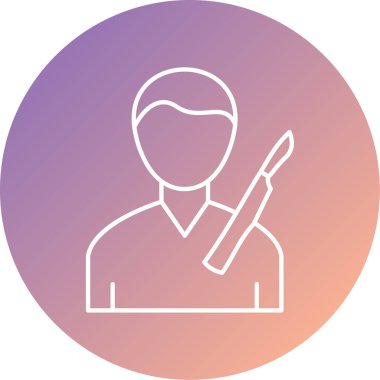 İnsan avatar simgesinin vektör illüstrasyonu