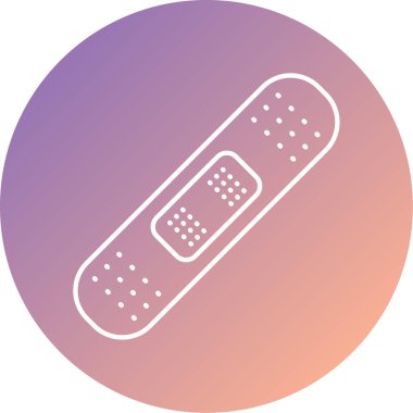 Benzersiz bandaj vektör simgesi