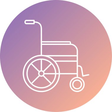 Tekerlekli. Web simgesi basit illüstrasyon