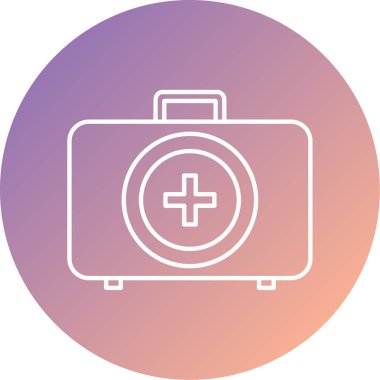 Modern hastane simgesinin vektör illüstrasyonu 