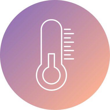 Termometre. Web simgesi basit tasarım