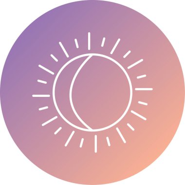 Güneş. Web simgesi basit illüstrasyon